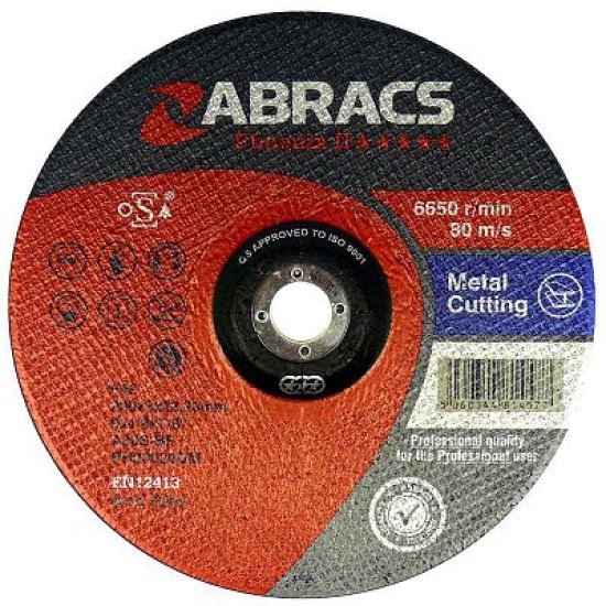  Cutting Disc Metal 115mm x 3mm x 22mm