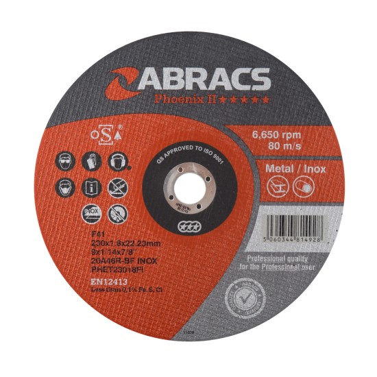 Cutting Disc Metal 230mm x 1.8mm x 22mm