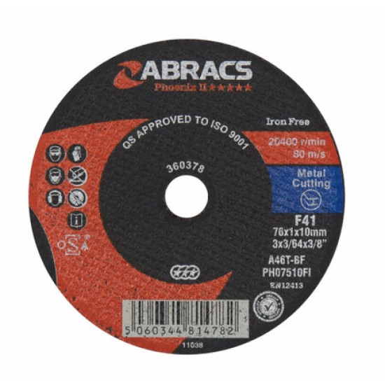 Cutting Disc Metal 75mm x 1mm x 10mm