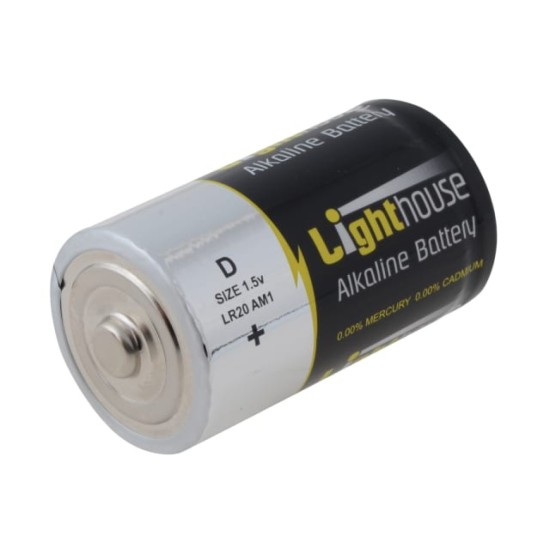 D LR20 Alkaline Batteries 14800 mAh (Pack 2)
