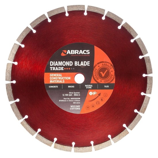 Diamond Blade General Purpose 300mm x 10mm x 20mm