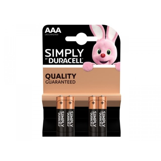 Duracell Basic Alkaline AAA Batteries 4pk