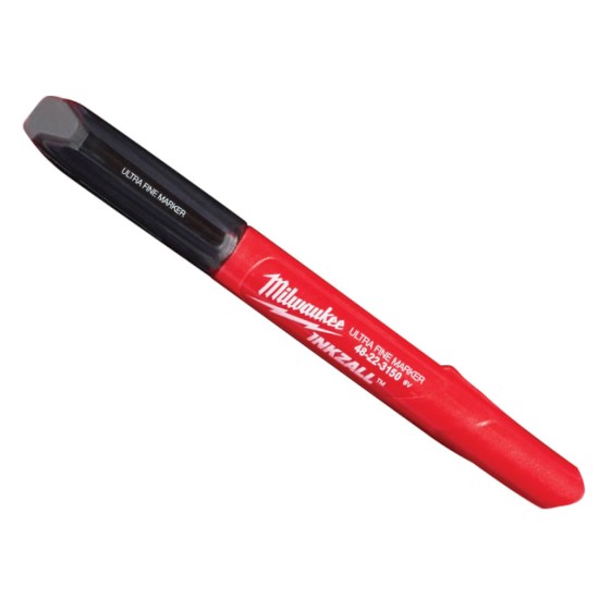 INKZALL™ Ultra Fine Tip Marker Black (Pack 4)