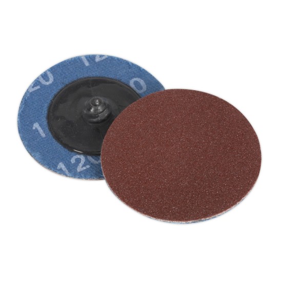 Quick-Change Sanding Disc Ø50mm 120Grit Pack of 10