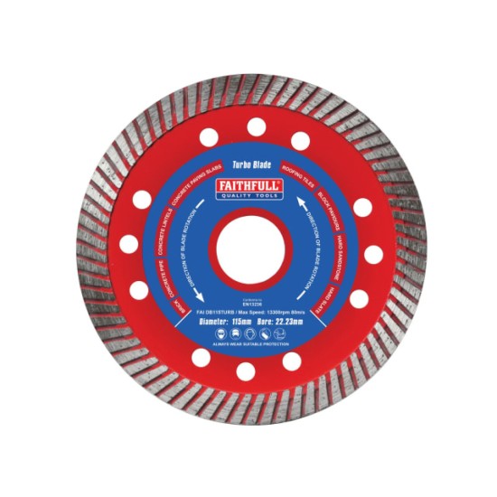 Turbo Cut Diamond Blade 115 x 22mm