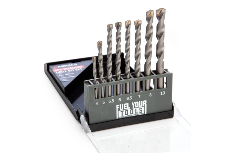 8pc Masonry Drill Bit Set