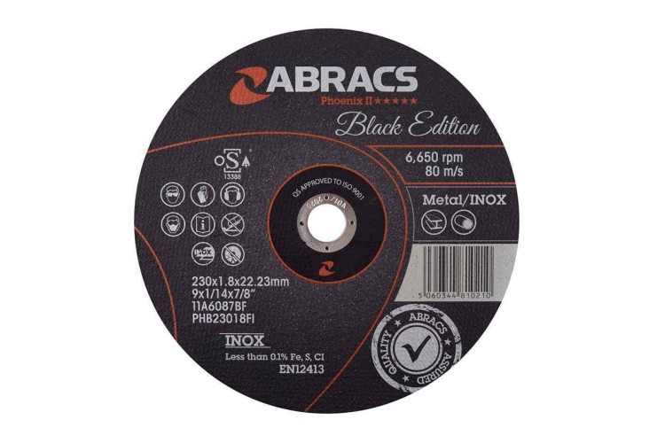 230x1.8x22mm Black Edition Cutting Disc