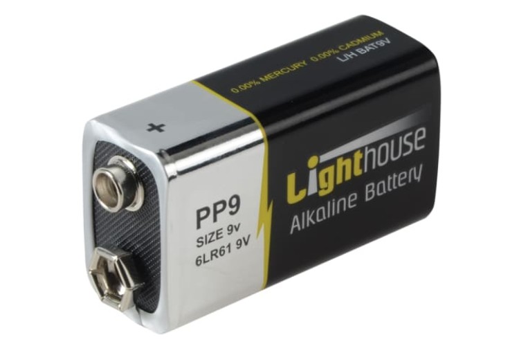 9V LR61 Alkaline Battery 1100 mAh (Single Pack)
