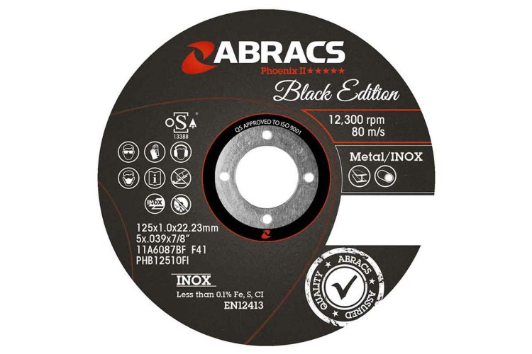 Black Edition 115mm x 1.0mm x 22mm Inox