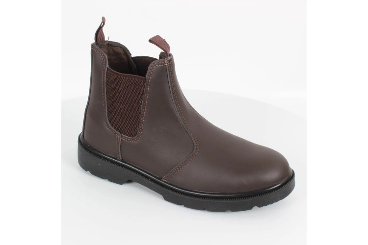 Black Rock Leather Safety Dealer Boot - Brown