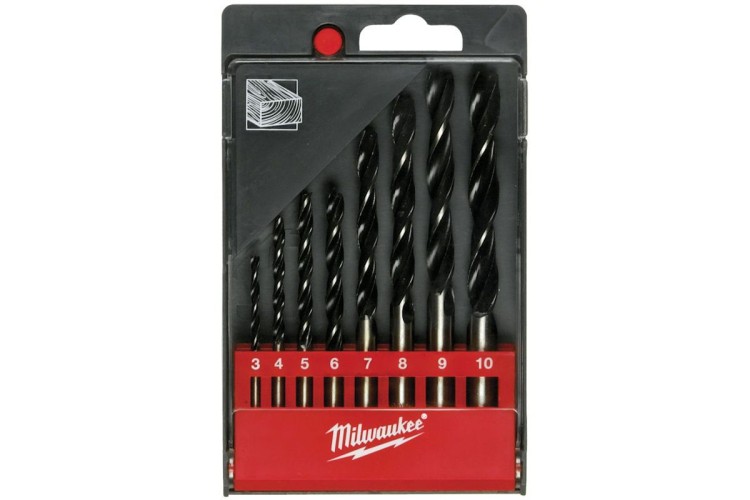 Brad Point Wood Drill Set 8pc