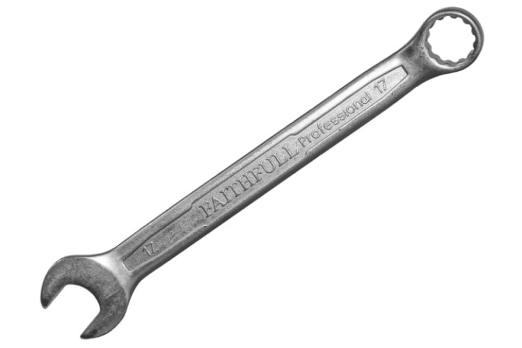 Combination Spanner CV Satin Finish 17mm