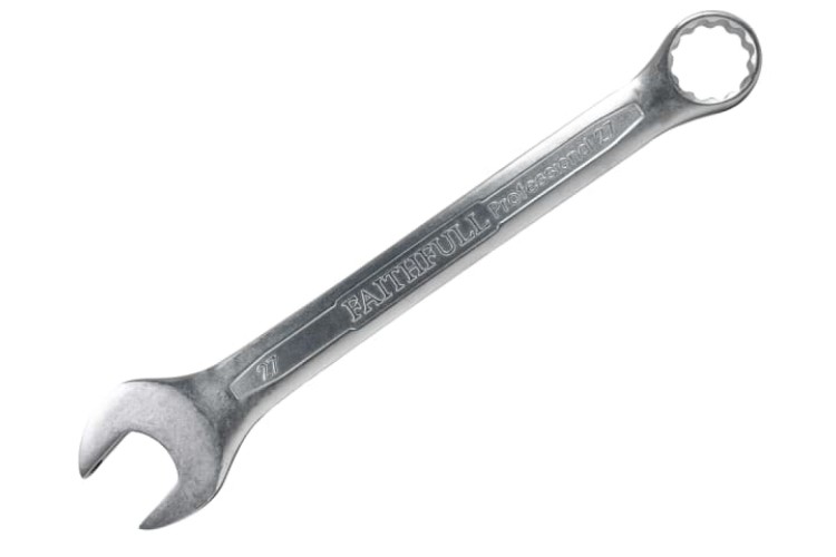 Combination Spanner CV Satin Finish 27mm
