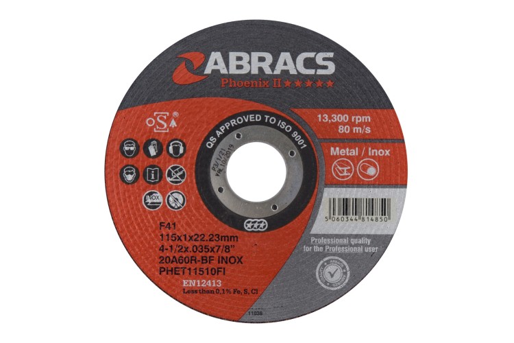 Proflex Cutting Disc Metal 115mm x 1mm x 22mm