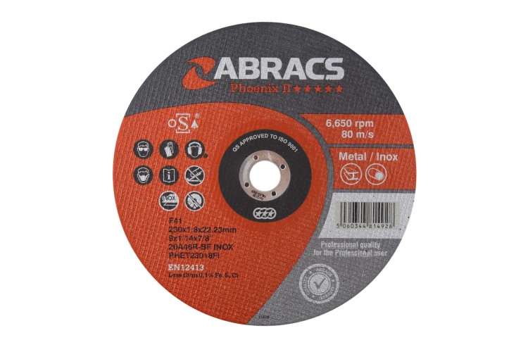 Cutting Disc Metal 230mm x 1.8mm x 22mm