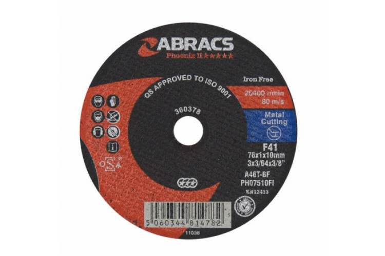 Cutting Disc Metal 75mm x 1mm x 10mm