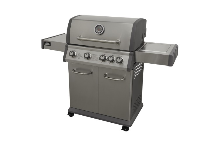 Dellonda 4+1 Burner Deluxe Gas BBQ Grill, Stainless Steel, Side Burner, Ignition