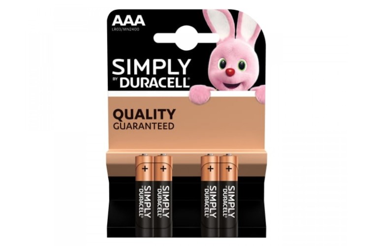 Duracell Basic Alkaline AAA Batteries 4pk