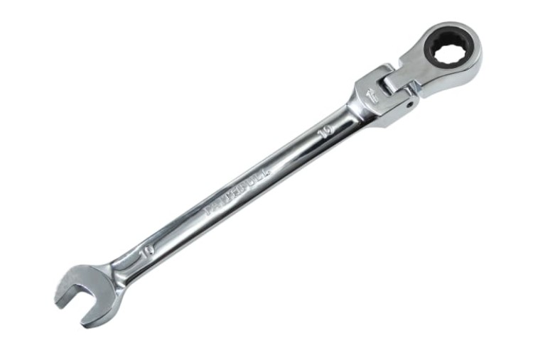 Faithfull Ratchet Combination Spanner Flex Head CV 10mm