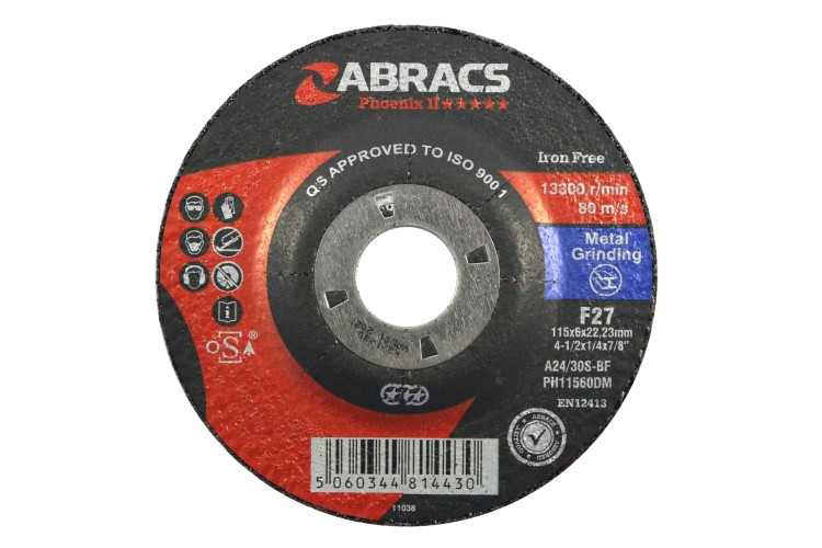 Grinding Disc Metal 115mm x 6mm x 22mm