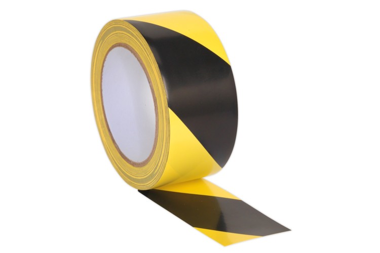 Hazard Warning Tape 50mm x 33m Black/Yellow