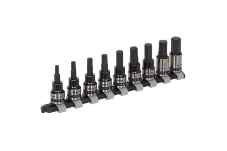 Hex Key Socket Bit Set 9pc 3/8