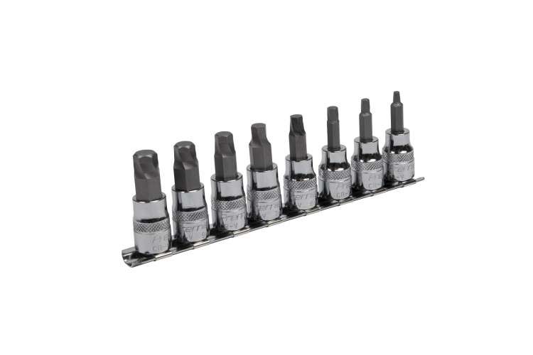 Hex Socket Bit Set Lock-On™ 8pc 3/8