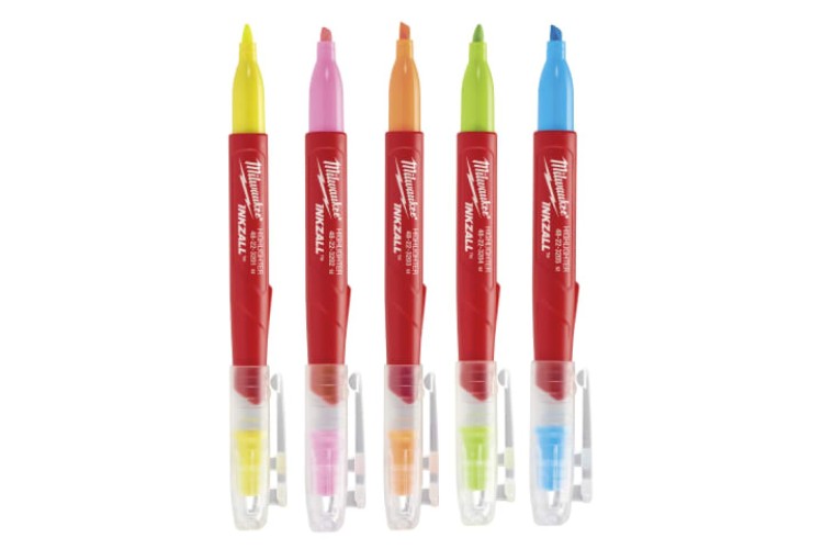  INKZALL™ Highlighter Assorted Colours (Pack 5)