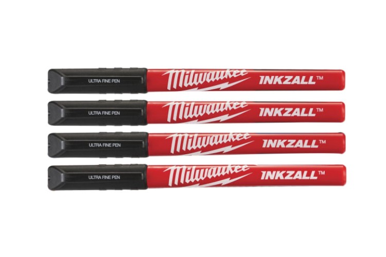 INKZALL™ Ultra Fine Tip Pen Black (Pack 4)