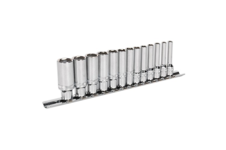 Lock-On Socket Set Deep 13pc 1/4