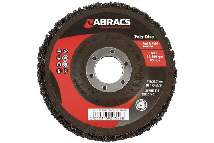 Poly Disc Black 115 x 22mm