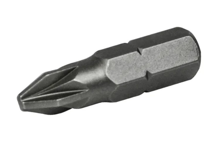 Pozi S2 Grade Steel Screwdriver Bits PZ2 x 25mm (Pack 25)