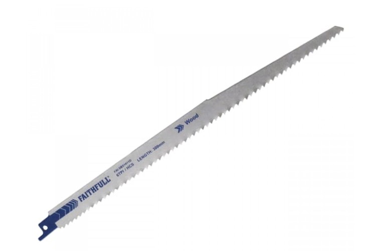 S1411D Sabre Saw Blade Wood 300mm 6 TPI (Pack of 5)