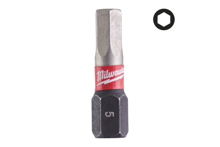 Shockwave Hex 5.0 x 25mm S/Bit