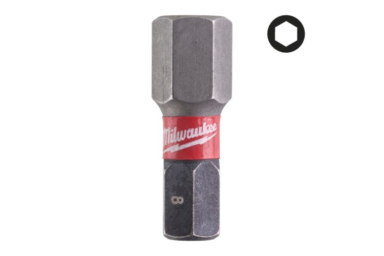 Shockwave Hex 8.0 x 25mm S/Bit