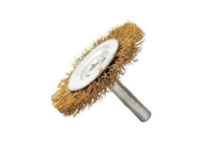 Wire Brush Spindle 50mm Crimp
