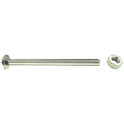 Cup Sq. Hexagon Bolt & Nut Gr.4.8 Zinc Plated DIN603 / 555