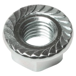 Flange Nut Serrated Class 8 Zinc Plated DIN6923