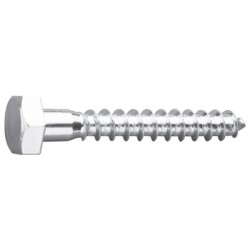 Hex Head Coach Screw Zinc Plated DIN571