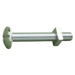 Roofing Bolt & Sq. Nut Zinc Plated